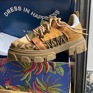 Farm Rio Lug Sneakers. Size 10. Never Worn.